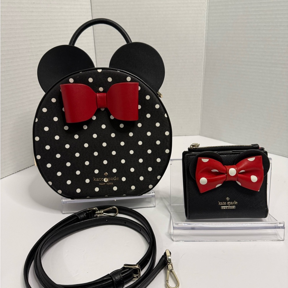 Kate Spade Disney X Minnie Mouse Canteen Crossbody & Wallet
